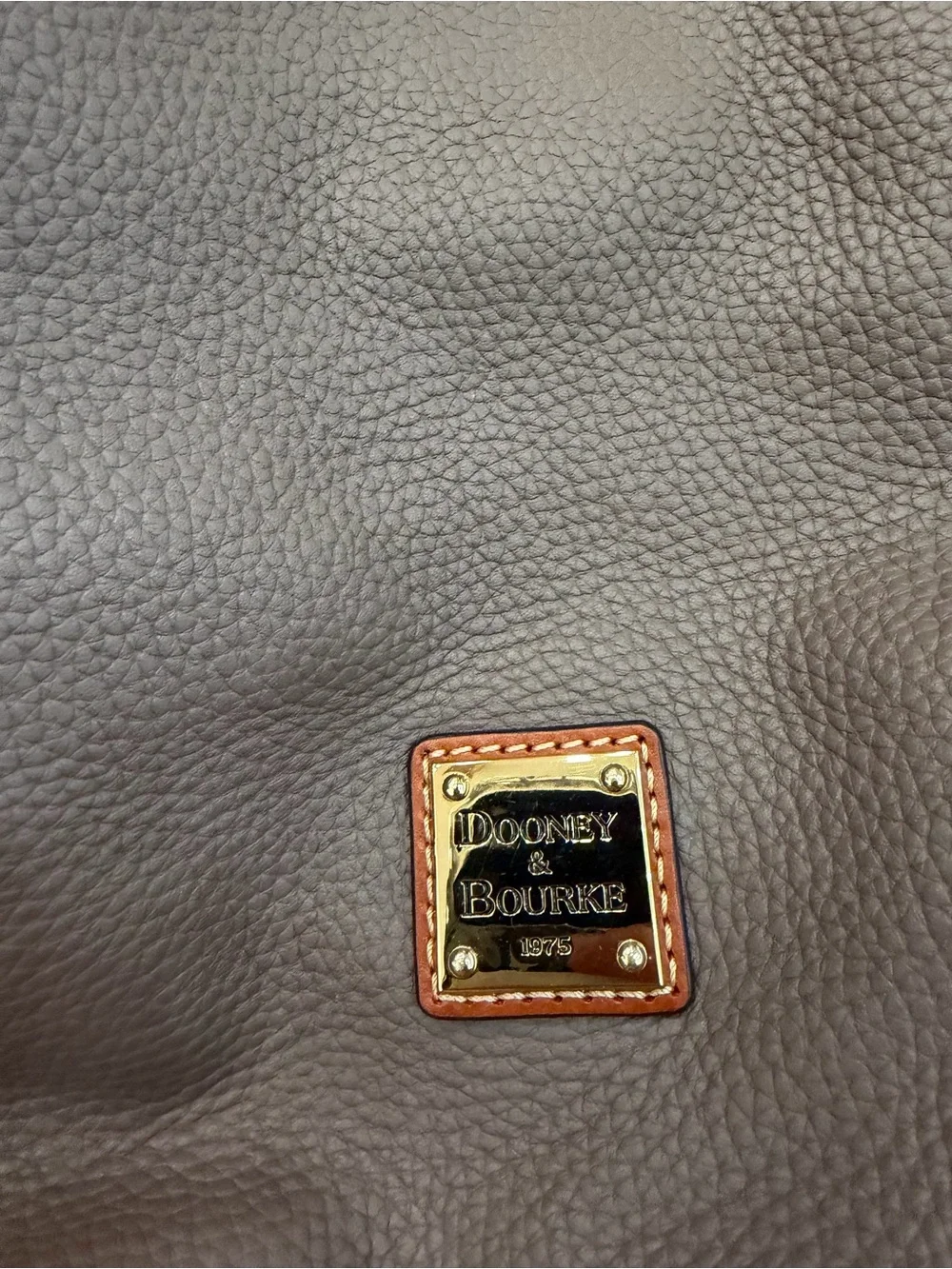 Dooney & Bourke Pebble Grain Large Zip Barlow Elephant Bag w/ Small Coin Case